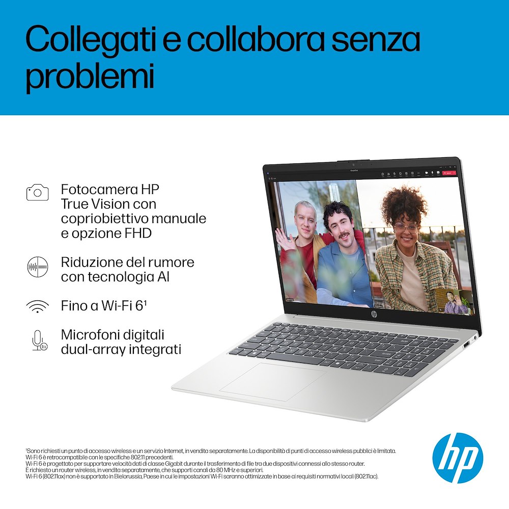 HP D8SS0EA - Laptop AI 15.6" FHD 8GB SSD