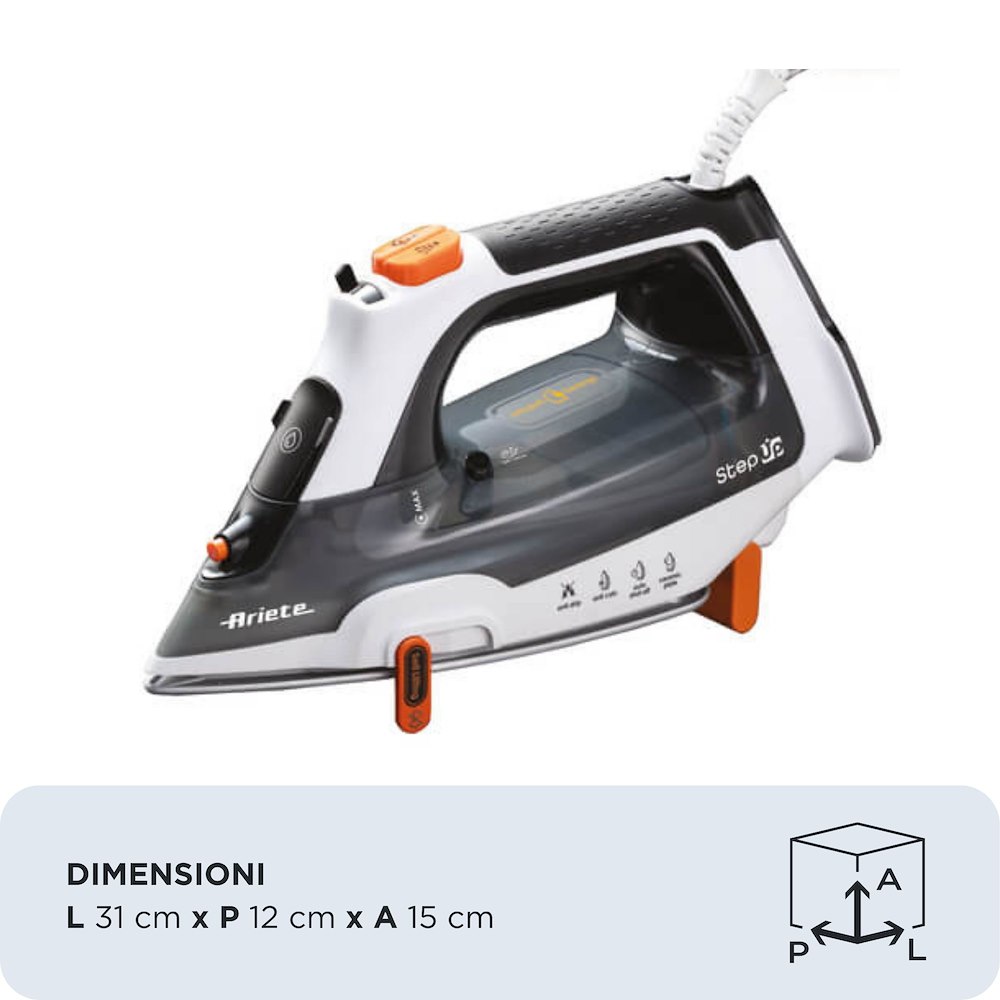 ARIETE 00S619000AR0 - Intelligentes Dampfbügeleisen 2400W