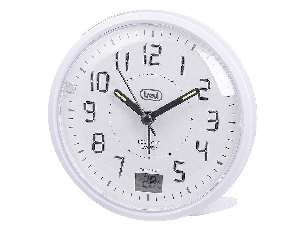 TREVI 0SL3P2701 - Uhr mit Wecker und Thermometer