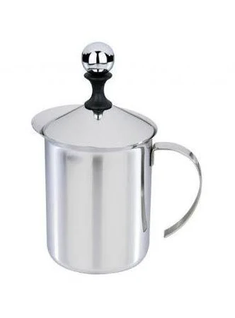 EVA 022119 - Cappuccino Cremer 3 Tassen Doppelboden Inox