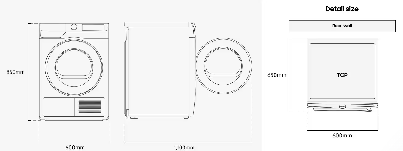 Samsung DV90DG6845LBU3 - Wärmepumpentrockner 9kg Schwarz