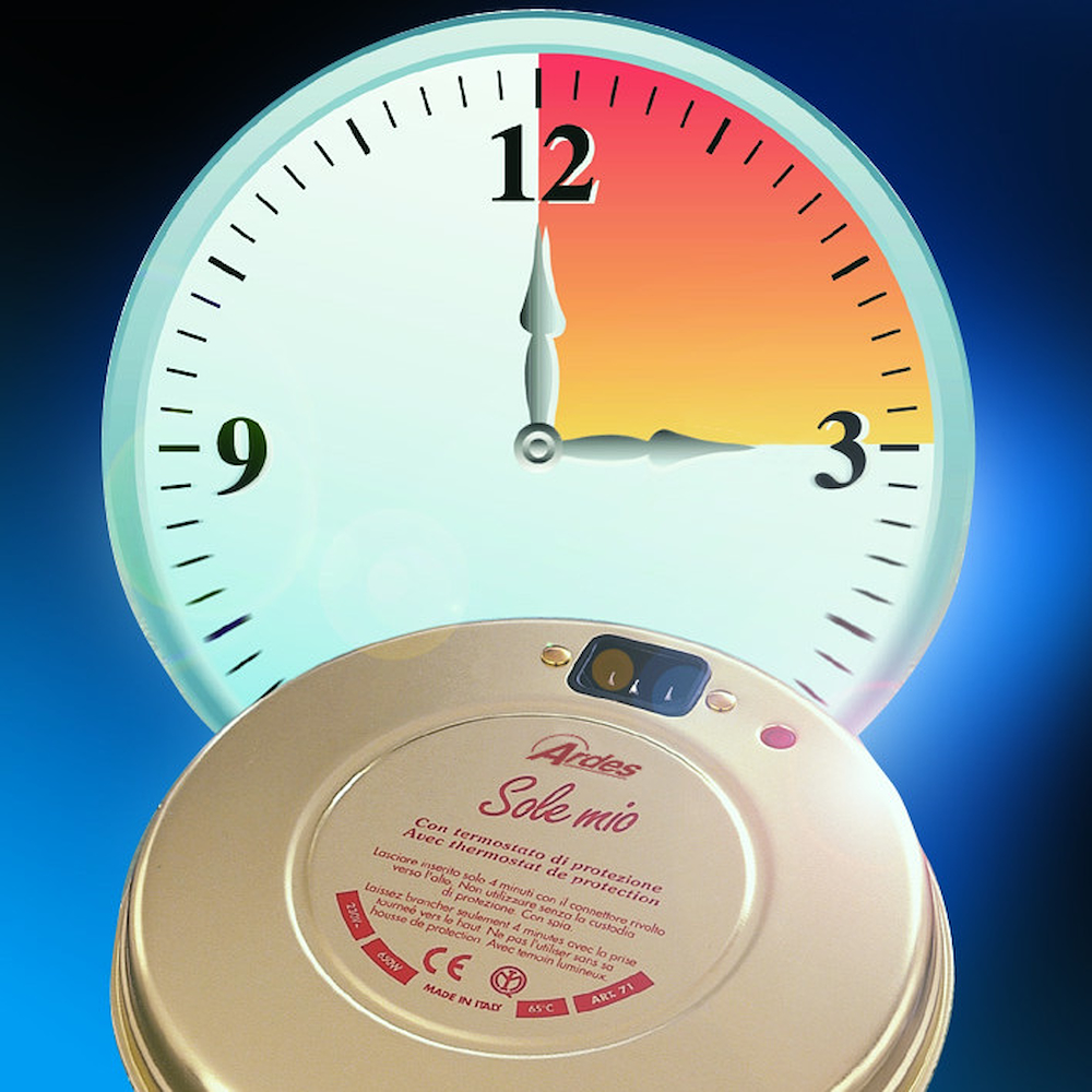 ARDES AR071 - AR071 ART71 SCALDINO AD ACCUMULO DI CALORE 550W+CUSTODIA+SPIA