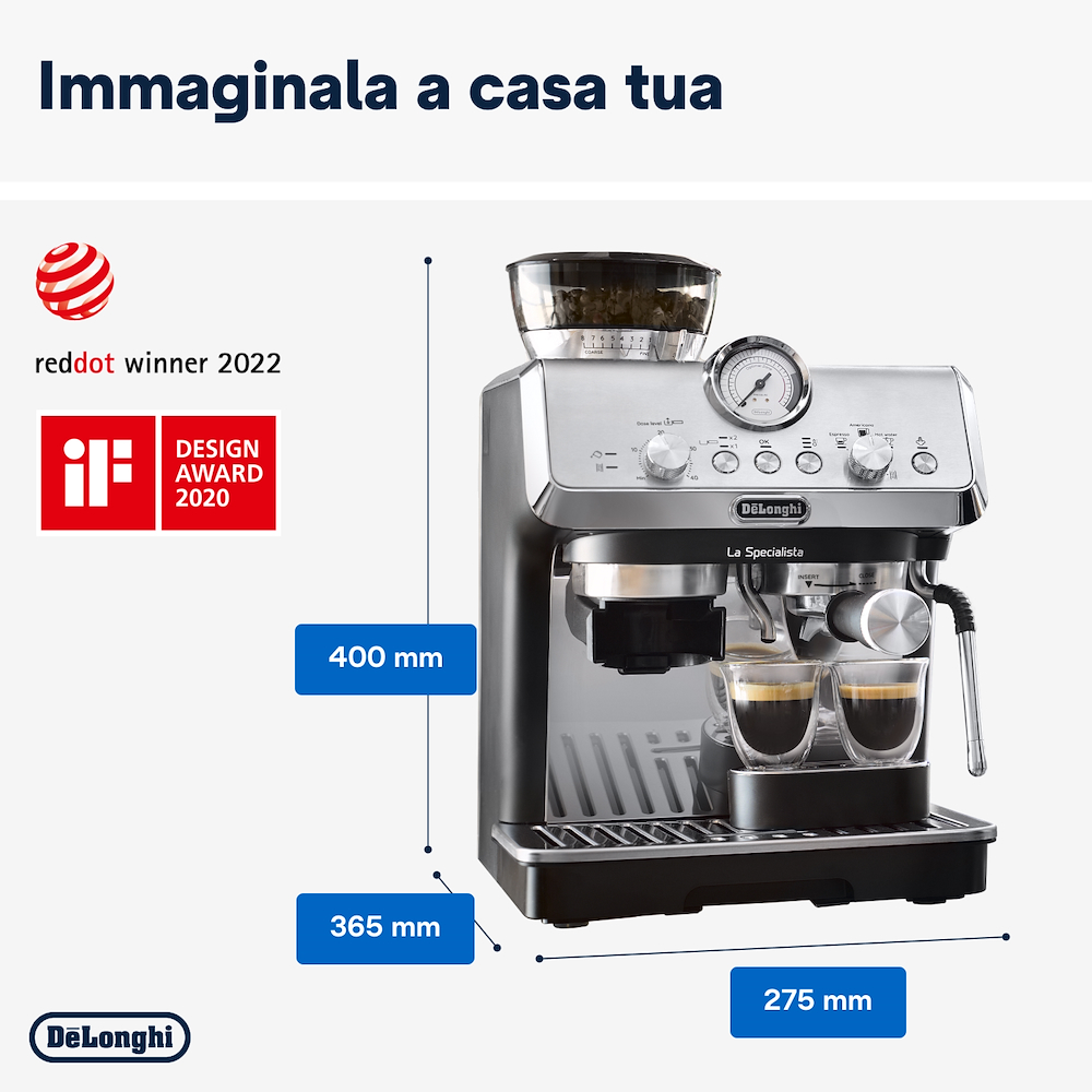 DE LONGHI EC9155MB - De'Longhi La Specialista Arte Siebträger-Espressomaschine