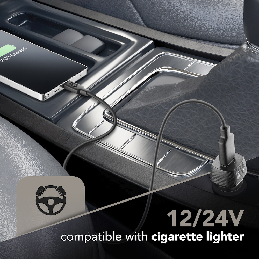 CELLULAR LINE CBRKIT18WTYCK - Auto Ladegerät 18W mit USB-C