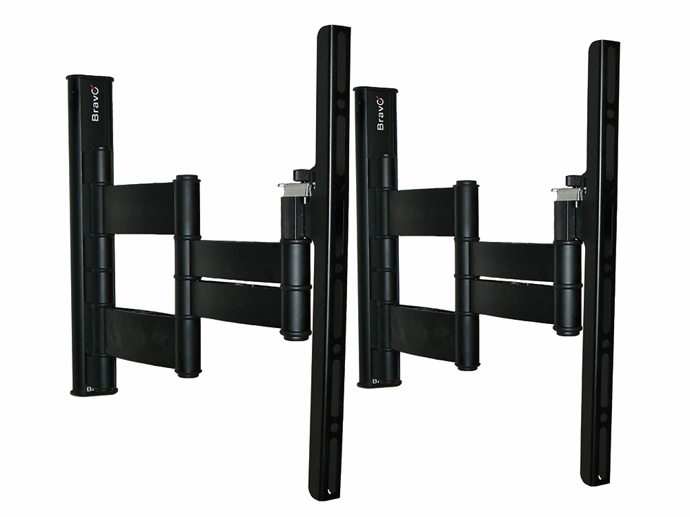 BRAVO PLASMA2BLACK - TV-Halterung 37" bis 50" in Aluminium