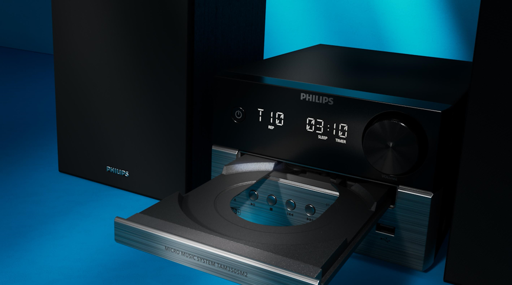 PHILIPS TAM3505M2 - 20W Mikro HiFi System mit Bluetooth