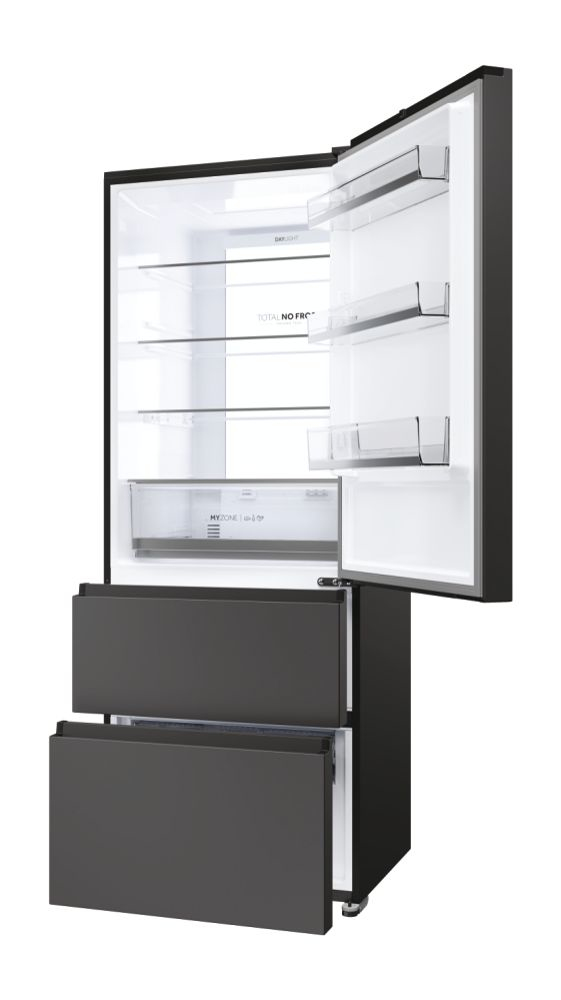 HAIER HTR5719ENPT - Kühlschrank 3P.528LT L.70CM Noir