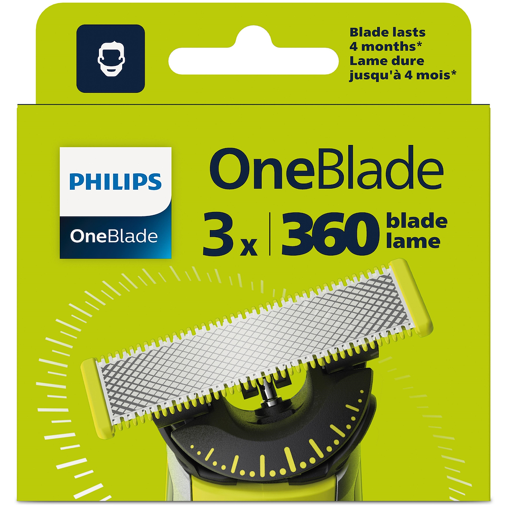 PHILIPS QP430 - Philips OneBlade 360 Ersatzklingen 3PZ