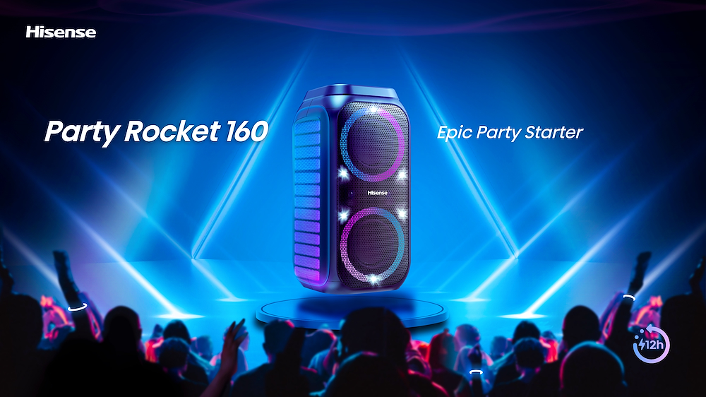 HISENSE Party Rocket - Bluetooth Lautsprecher 160W