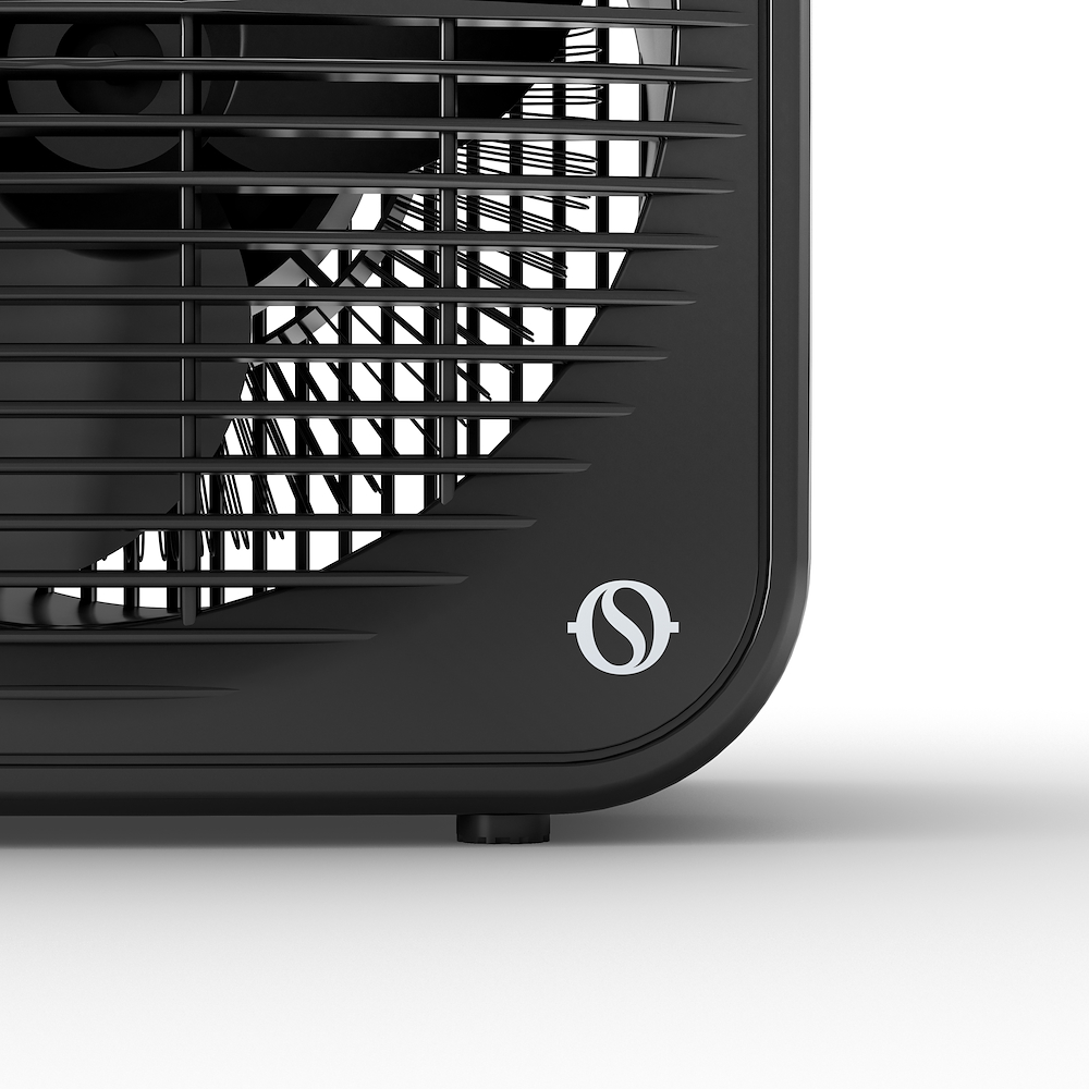 SPLENDID CALDOTEKNO - 2000W Badezimmer Heizgebläse in Schwarz