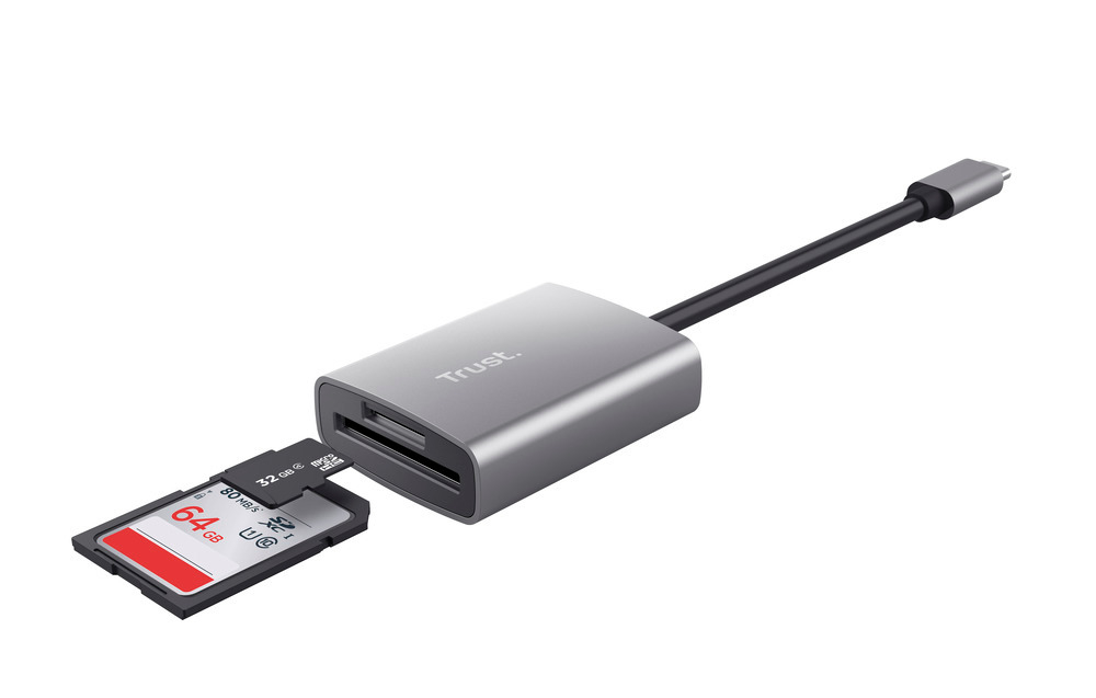 TRUST 24136 - Kompakter USB-C Kartenleser 2TB