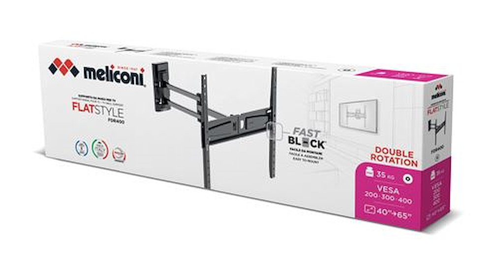 MELICONI 580469 - TV-Halterung Flatstyle für bis zu 65 Zoll